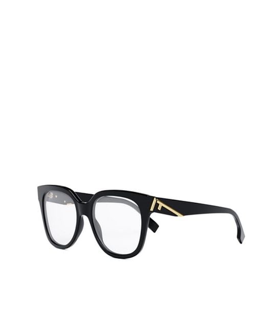Fendi White Eyewear Square-Frame Glasses