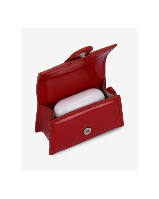 Jacquemus Red Mini Flip Airpods Protective Shell
