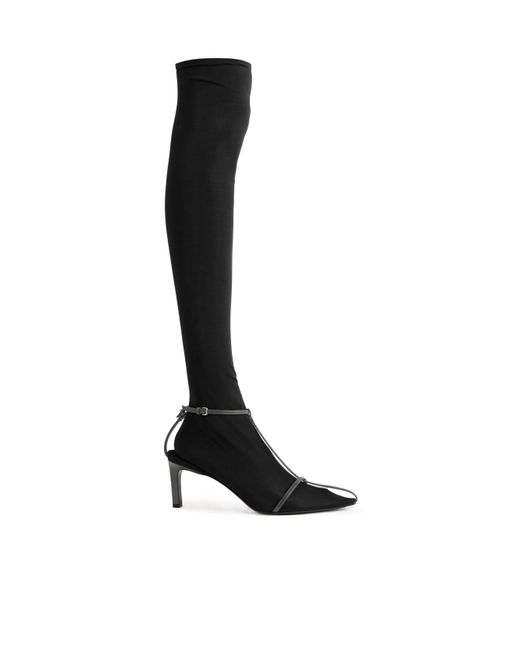 Jil Sander Black Pointed Boots