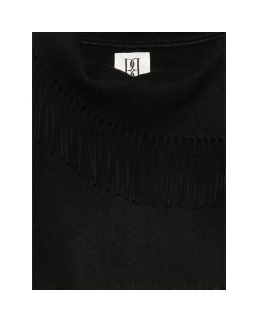 By Malene Birger Black Fringed Shawl