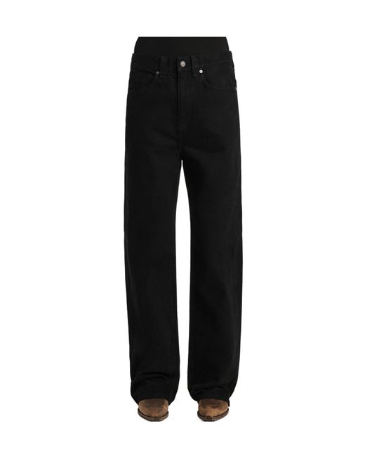 Khaite Black Bonnie Low Waisted Jeans