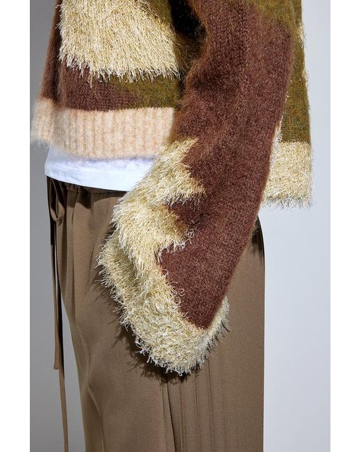 Semicouture Multicolor Camouflage-Print Knitted Jumper