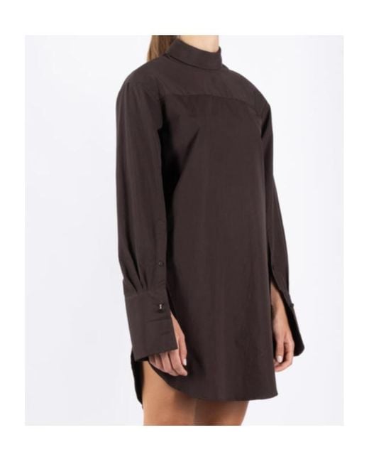 Dries Van Noten Brown Long-Sleeved Blouse