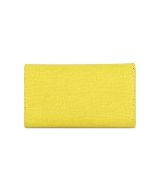 Bally Yellow Logo Details Key Bag