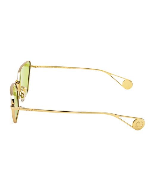 Gucci Yellow Logo Sunglasses