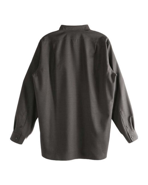 The Row Black Long-Sleeved Kardiff Shirt for men