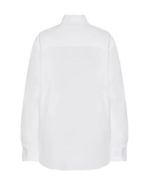 The Row White Long-Sleeved Shirt