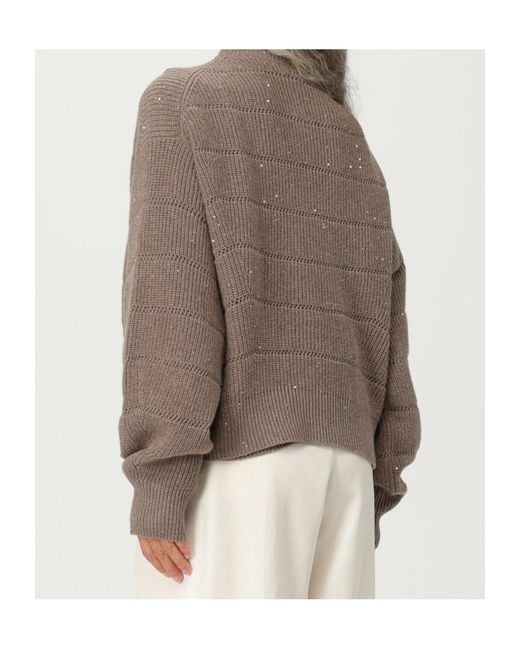 Brunello Cucinelli Brown Sweaters
