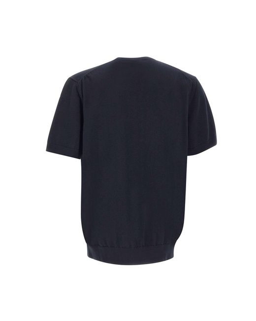 Boss Blue Kanacho Short-Sleeve Sweater for men