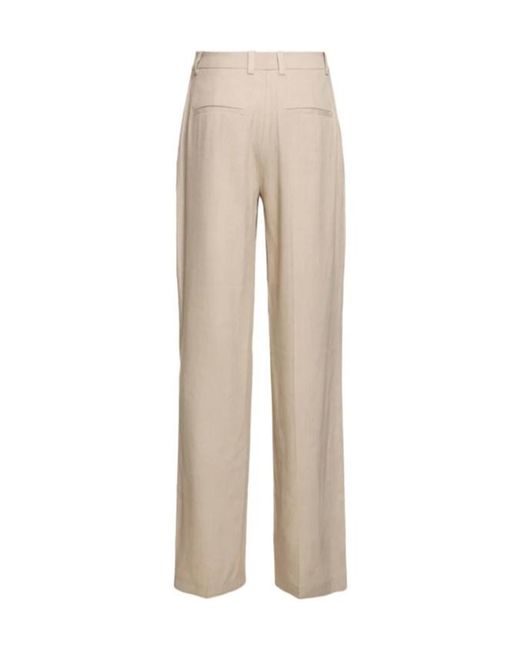 Anine Bing Natural Belt Loop Casual Pants