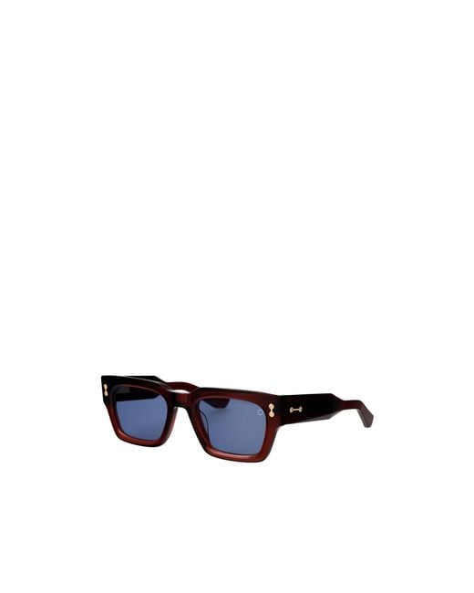 Akoni Blue Cosmo Rectangular Sunglasses