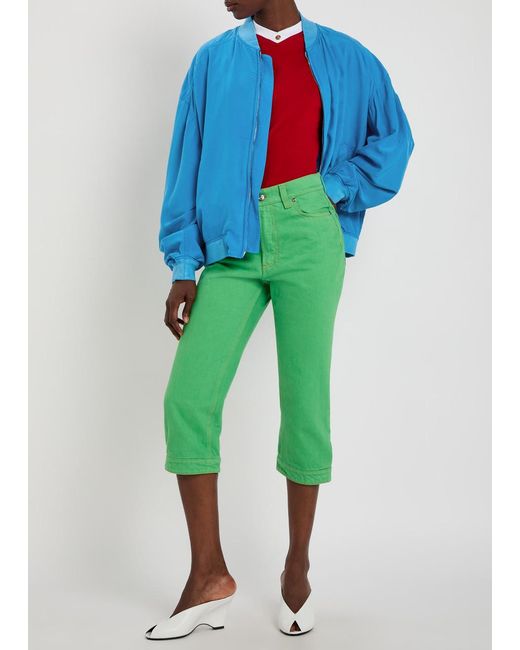 Versace Blue Silk Jacket
