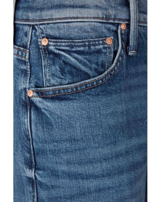 Mother Blue Dodger Flood Cuff Jeans