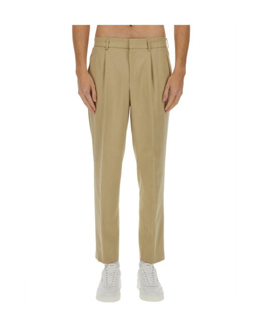 Boss Natural Casual Pants With Belt Loops for men