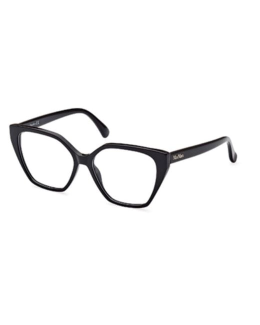 Max Mara White Logo-Arm Detail Glasses