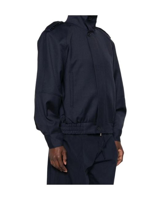 Frankie Shop Blue Long-Sleeved Casual Jacket