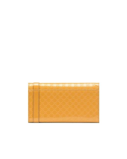 Gucci Orange Double G Pattern Wallet