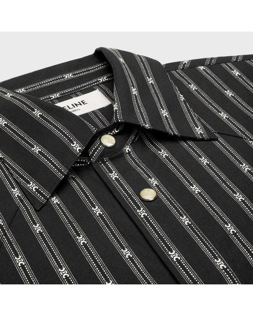 Céline Black Western Shirt for men