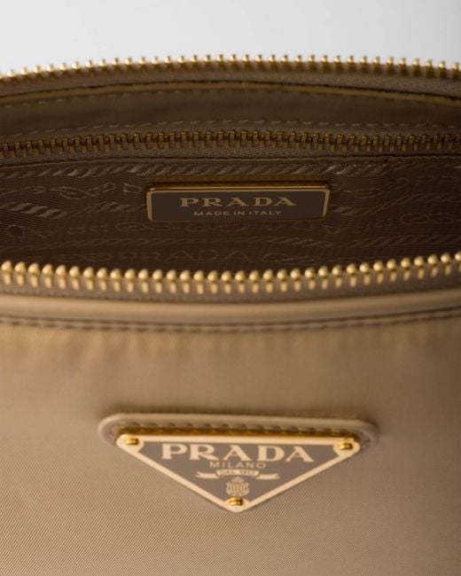 Prada Natural Re-Nylon Small Shoulder Bag