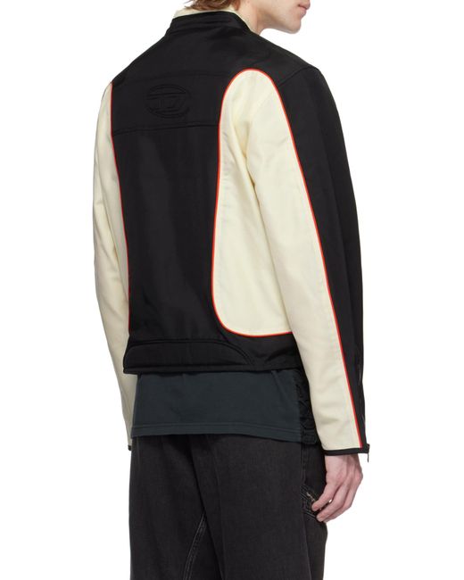 DIESEL Black Light Jackets for men