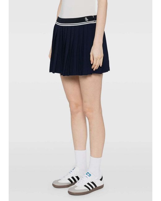 Sporty & Rich Blue Src Logo Abigail Skirt