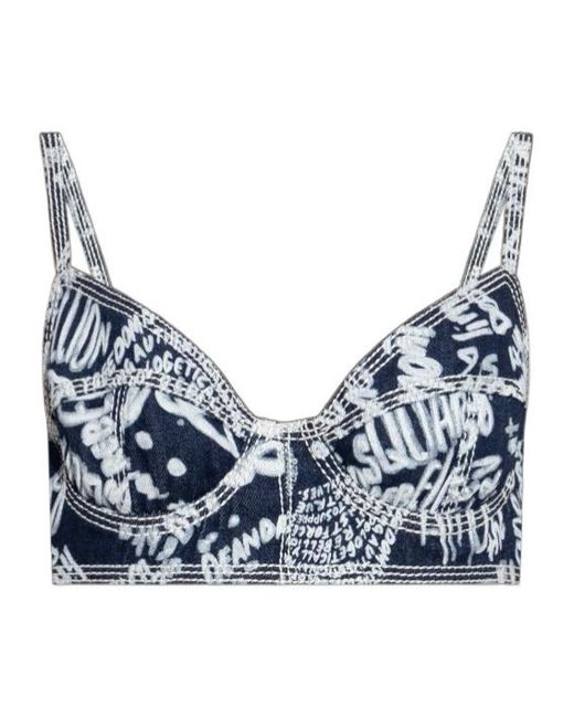DSquared² Blue Sleeveless Tops