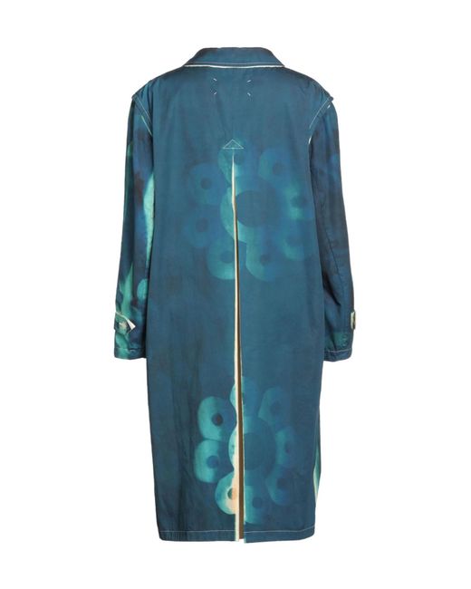 Maison Margiela Blue Long-Sleeve Coat