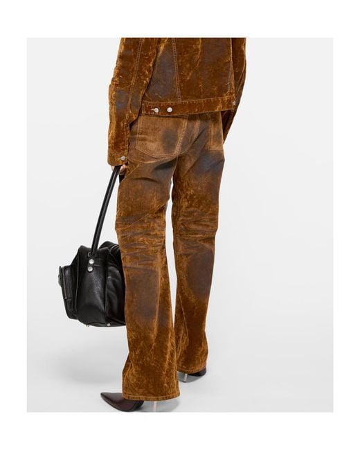 Acne Brown Regular Fit Jeans