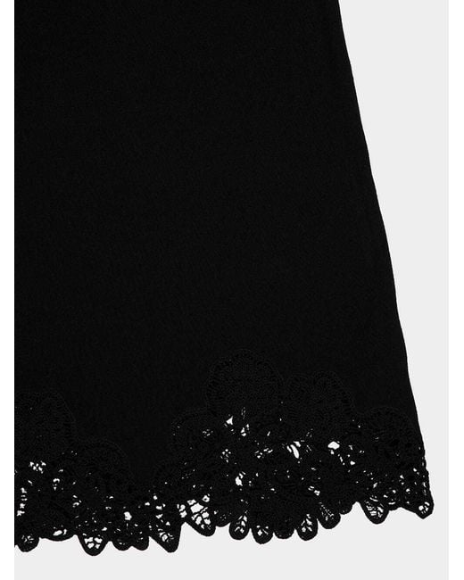 Zimmermann Black Luna Lace Midi Skirt