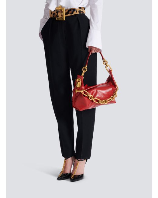 Balmain Red Sync Medium Bag