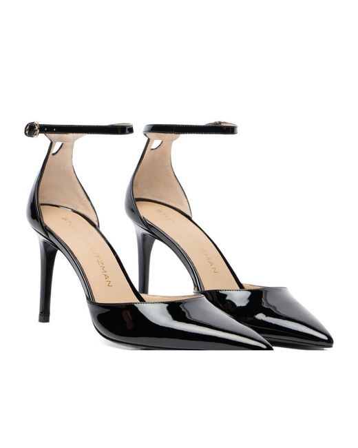 Stuart Weitzman Black Stuart Power Strap 85