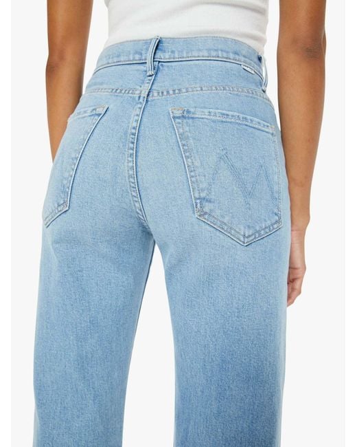 Mother Blue Five-Pocket Jeans