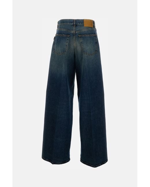 Haikure Blue Jeans With Belt Loops