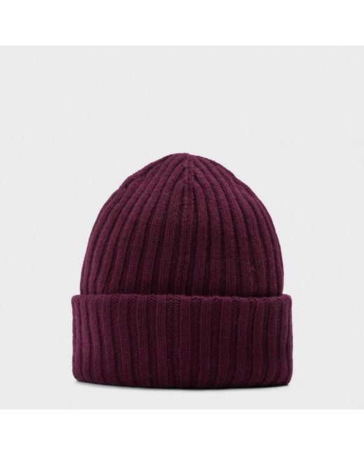 Ganni Purple Elegant Wine Hat