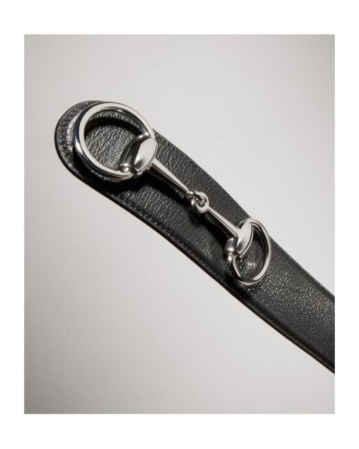 Gucci Black Horsebit 1955 Belt for men