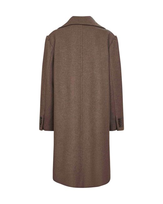 Dries Van Noten Brown Long Sleeve Coat