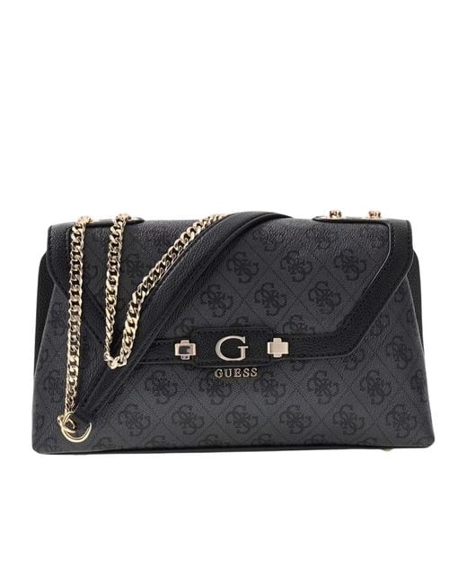 Guess Black Lindsey Crossbody Bag