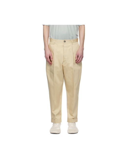AMI Black Ami Oversized Carrot Trousers for men