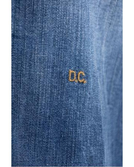 DSquared² Blue Button-Up Denim Shirt