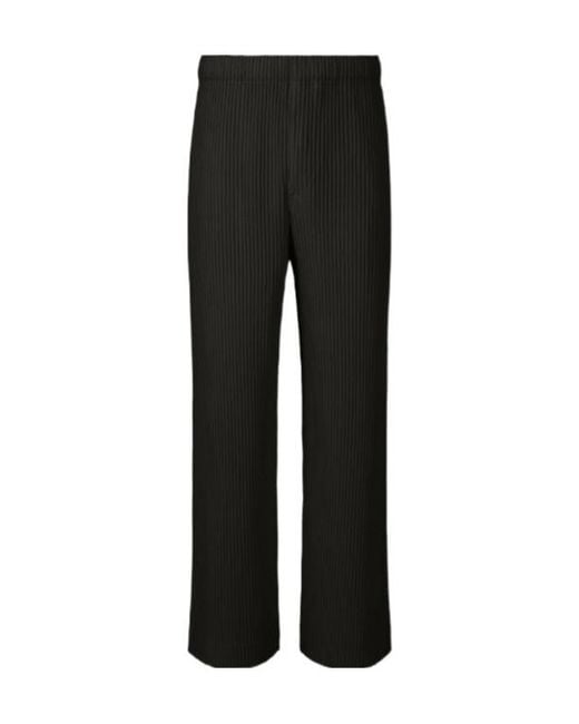 Homme Plissé Issey Miyake Black Homme Plissé Issey Miyake Pleated Trousers for men