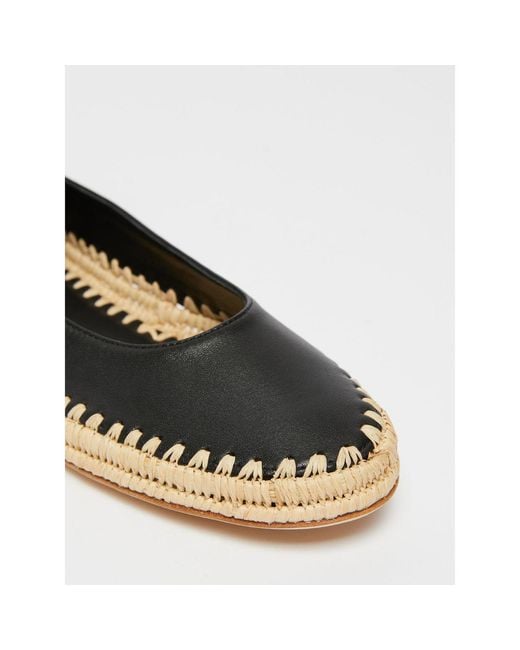 Max Mara Black Braided Ankle Espadrilles