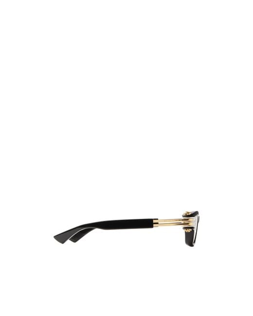 Bottega Veneta White Eyewear Bolt Squared Frame Sunglasses