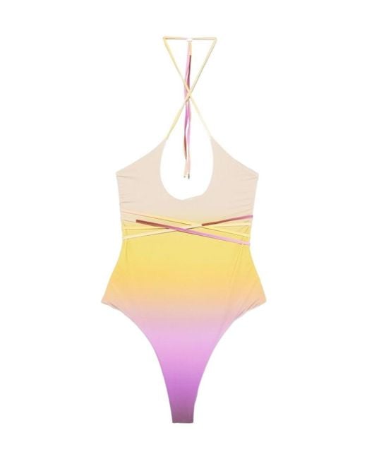 The Attico Yellow One-Piece Swimsuit