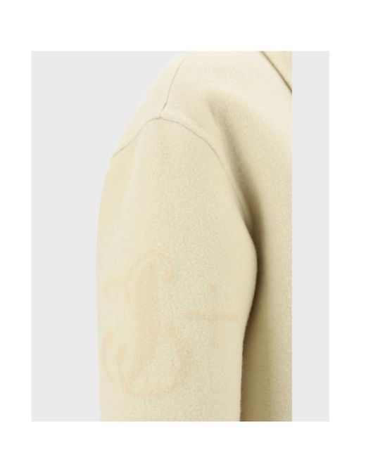 Jil Sander White Logo Jacquard Shirt Jacket
