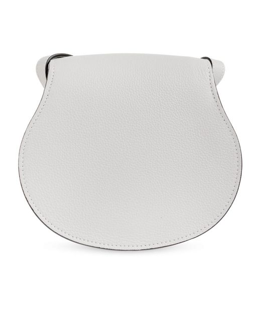 Chloé Gray Chloé Marcie Foldover Small Saddle Bag