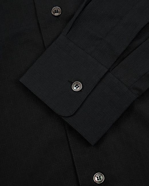 Ferragamo Black Lapel Shirt for men