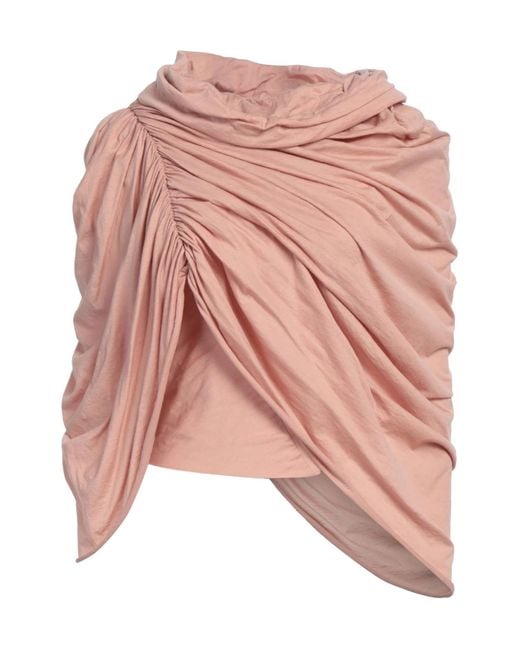 Rick Owens Pink Plain Colour Top