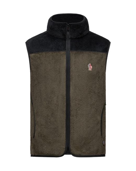 Moncler Green Grenoble Polartec Down Gilet for men
