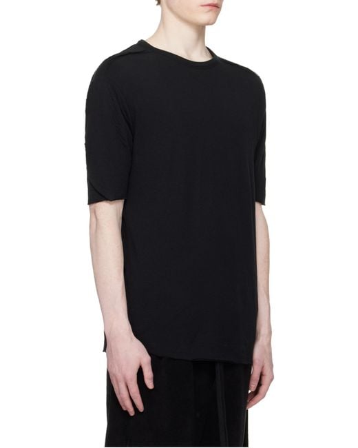 Thom Krom Black Short-Sleeved T-Shirt for men