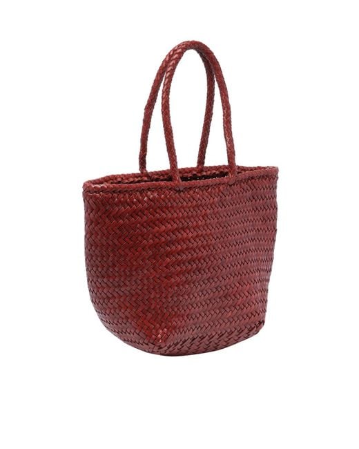 Dragon Diffusion Red Grace Small Basket Bag